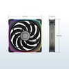 Geometric Future Squama 2503 RGB PWM Fan - 140mm -