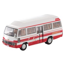 Tomica Limited Vintage 1/64 LV-184b Toyota Coaster, High Roof, Deluxe Car, White/Red, Finished Product