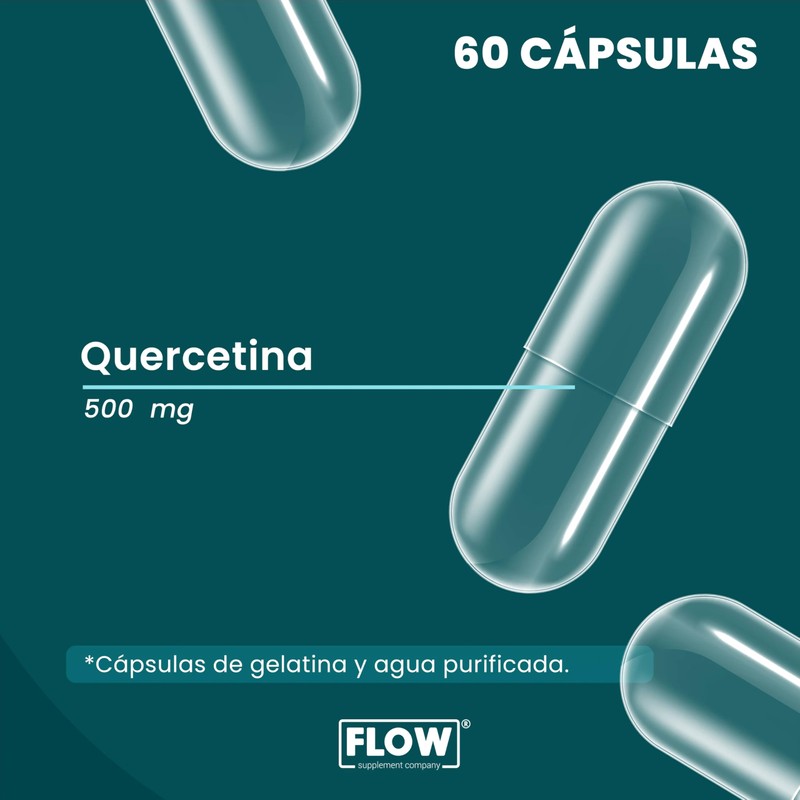 FLOW/Quercetina/Suplemento Alimenticio/Presentación Tripack/Cápsulas