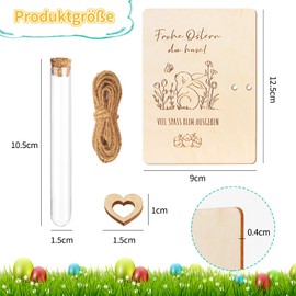 Happy Easter Money Gifts Packaging with Test Tubes, Wooden Money Gift Packaging, Easter Bunny Money Gift Packaging, Easter Gift Packaging for Women, Men, Boys, Girls