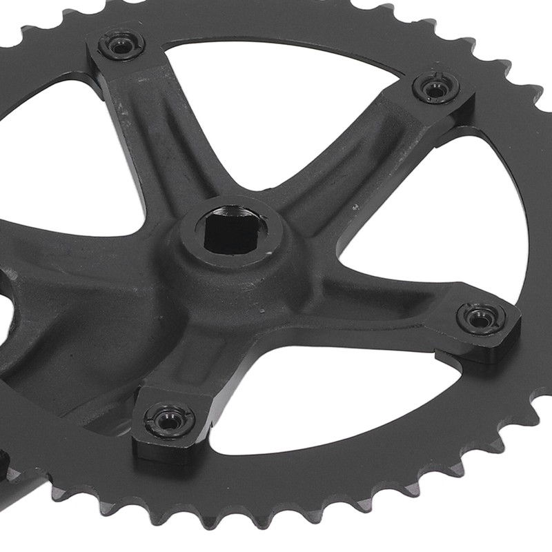 Aluminum Alloy 144 BCD 48T Single Speed Crankset Bike Crank