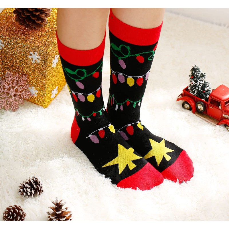 IRISGOD Funny Christmas Socks for Men & Women - Novelty