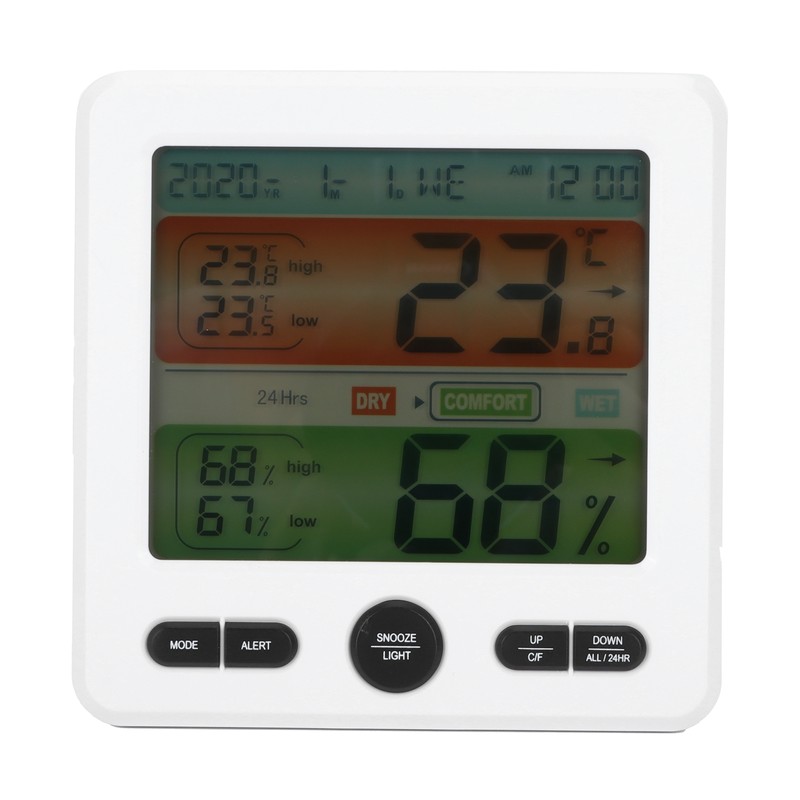 Digital Color Screen Temperature and Humidity Meter Indoor Thermometer Hygrometer