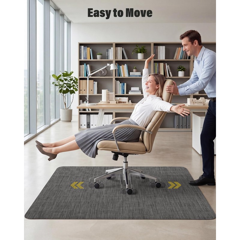 Asrug Office Chair Mat for Hardwood Floor 36" x 48"