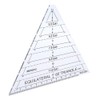 Equilateral Triangle Quilting Ruler,Acrylic High Transparency Triangle Ruler,60 Degree Ruler