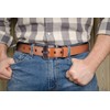 MACBORO Full Grain Leather Belts for Men Non Metal Nickel