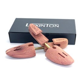 Luxinton Cedar Shoe Tree Keeper for Men Hudson Shoetree Adjustable Shoe Shaper Wood Shoe Tree(MXXL 14.5-16)