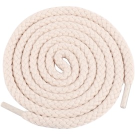 Elerevyo Round Rope Shoelaces Thick Cotton Solid Shoe Laces for Sneakers Boot Shoe Strings 1 Pair 120cm/47.24" Pink