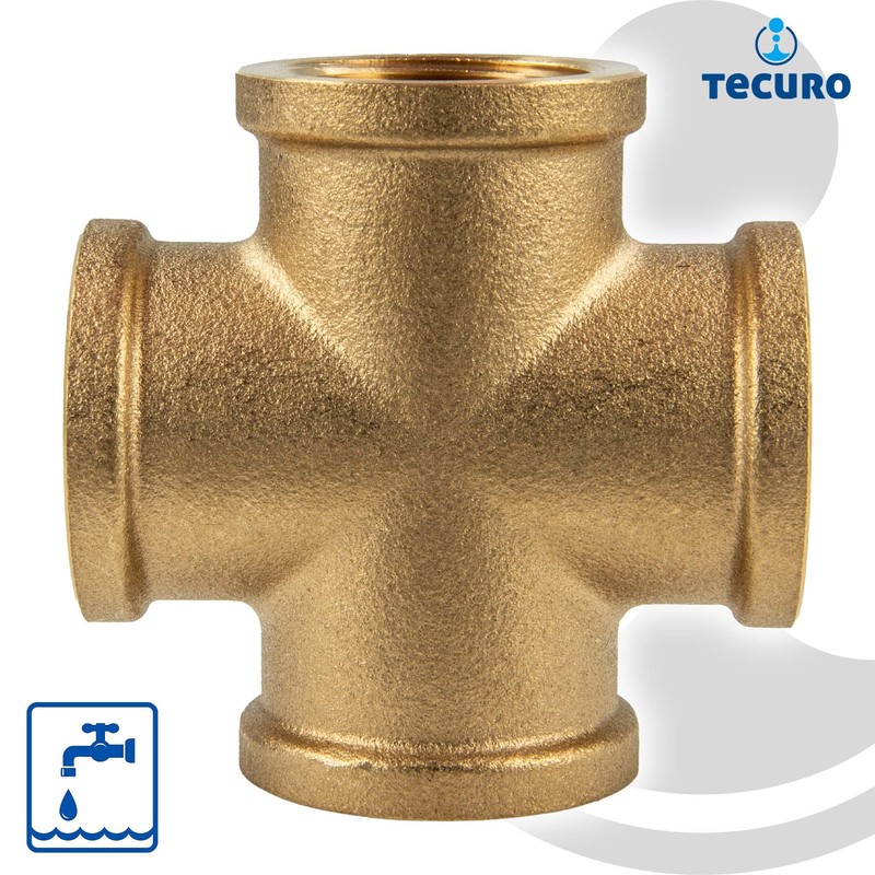 tecuro Cross piece on all sides internal thread Rp 1