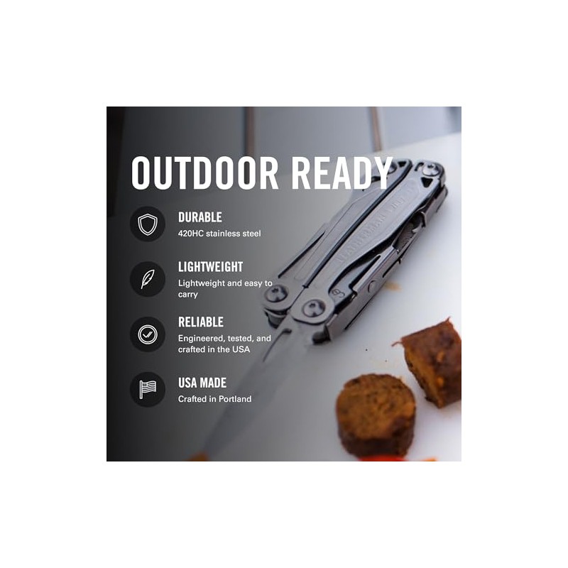 LEATHERMAN, Wingman Multitool with Spring-Action Pliers and Scissors, Stainless Steel