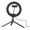 UN‑206 3‑Color 20cm Ring Light LED Tripod Stand Arc Fill