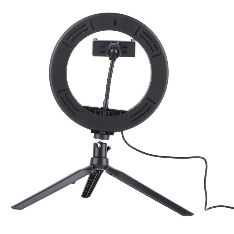 UN‑206 3‑Color 20cm Ring Light LED Tripod Stand Arc Fill