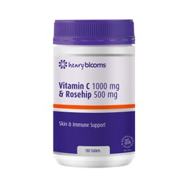 Henry Blooms 1000 mg Vitamin C and 500 mg Rosehip 180 Tablets