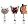 3 Pcs Funny Badge Reel, Badge Reel Funny Retractable Clip