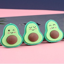 Adam Victor Creative Avocado Eraser- 3 Pencil Erasers- Lovely 3D Detachable Avocados Eraser, Party Decorations& Favors