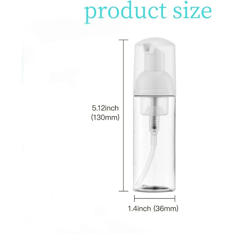 3 Pack Foam Pump Bottle Travel 60 ml/2 oz Small