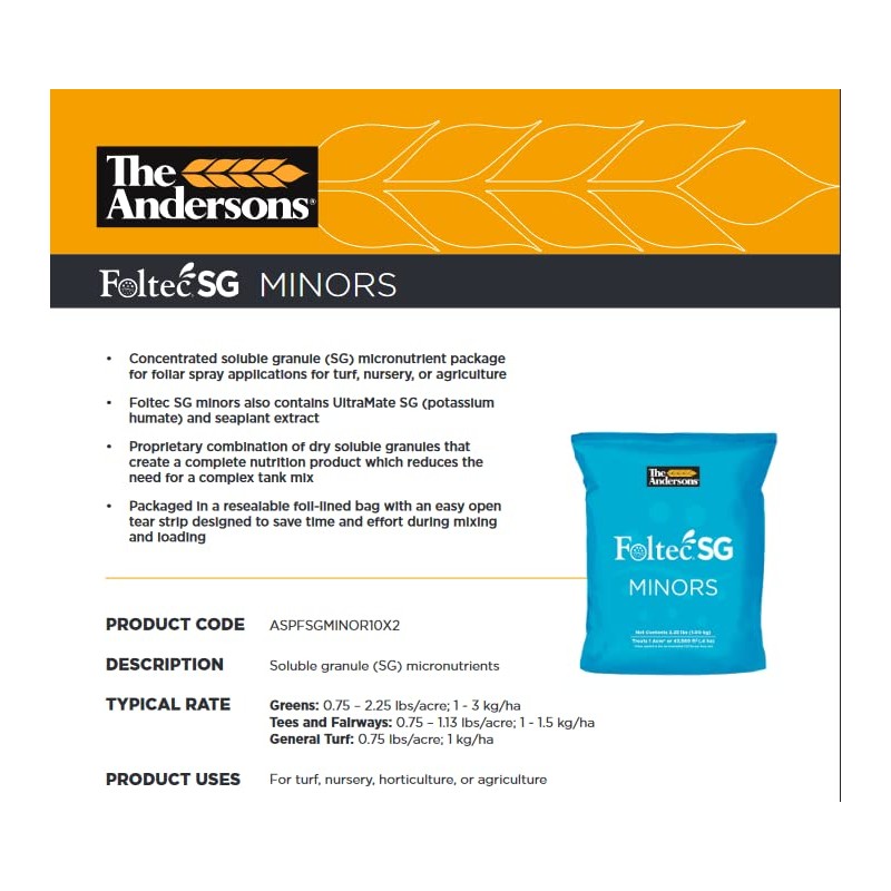 Foltec SG Minors (2.25 lb Bag) by The Andersons -