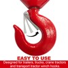 High-PQ 1PCS G80 Red Swivel Hook with Safety Latch, 2