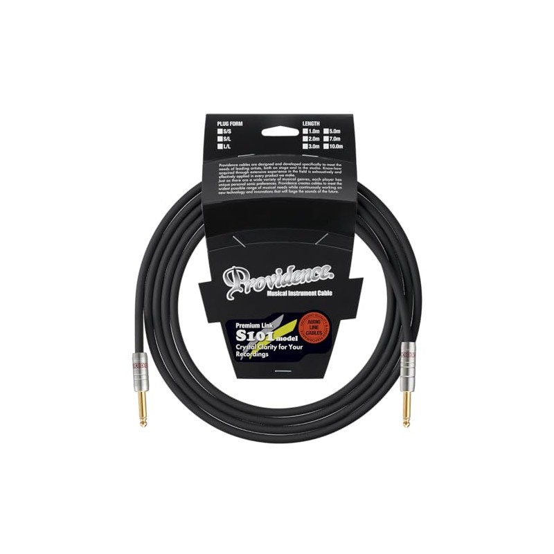 Providence Shielded Cable S101 10m S/S Plug (Straight/Straight)