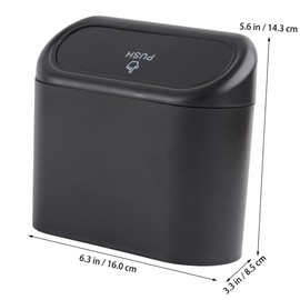 GLEAVI 1pc Multifunctional Storage Bag Garbage Cans Trash Cans Trash Bag Trash Bin Car Waste Container Vehicle Garbage Can Car Trash Can Car Sundry Storage Supplies Black