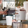 16oz Double Wall Ripple White Paper Coffee Cups- Pack of