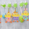 LAMEK 12 Easter chicks craft kit for children, Easter pendant