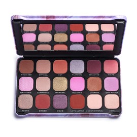 Makeup Revolution, Forever Flawless Eyeshadow Palette, Unconditional Love, 18 Shades, 19.8 g