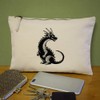 'Baby Dragon' Canvas Clutch Bag/Accessory Case (CL00036049)