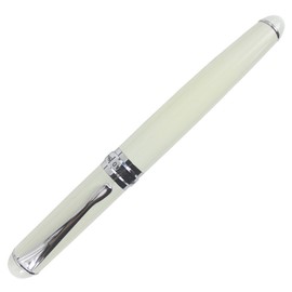 Abcsea Premium X750 Rollerball Pen Chrome Trim - White