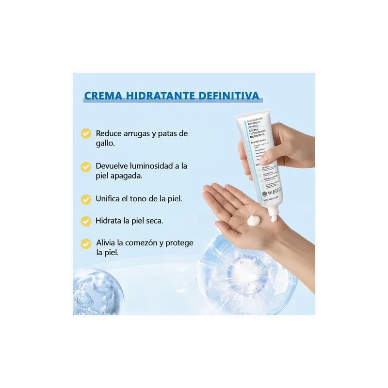 Kit Facial Weud Sérum Antiarrugas Reparador Crema Hidratante