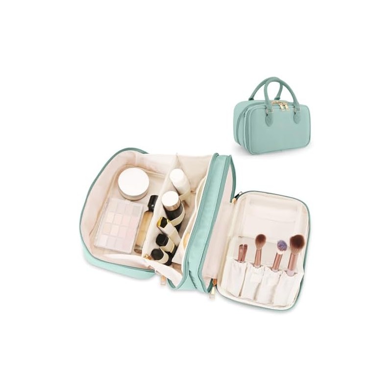 Travel Makeup Organizer, Compact Lightweight Accessory for Travel and Daily