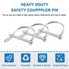 INCREWAY Linch Pin, 4PCS 6 * 55mm Carbon Steel Locking