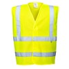 Portwest Unisex Flame Resistant Anti Static Hi-Vis Vest Yellow