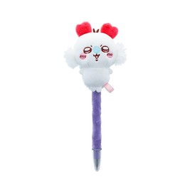Sun-Star Stationery Chiikawa Oil-Based Ballpoint Pen with Mascot, Comic Scene Flying Squirrel S4655494