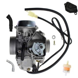 YJGZSVK ATV Carburetor Air Filter Oil Filter For Honda Rancher 350 TRX350TE TRX350TM 350FE 350ES 350FMTE 2000-2006 Replaces 16100-HN5-673 16100-HN5-672