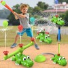 4 in 1 Summer Outdoor Sprinkler Spray Water Toys,360° Rotating
