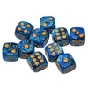 StarMall 10-Pack 16mm D6 Polyhedral Dice Set 6-sided Acrylic Die
