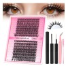 Extensiones De Pestañas Kit Diy 30d+40d 9-18mm Mixtas