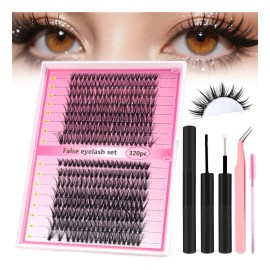Extensiones De Pestañas Kit Diy 30d+40d 9-18mm Mixtas