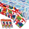 3 Pcs International Flag Tablecloth Travel Party Decorations