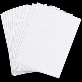 Mudder Vinyl Siding Repair Kit 6 x 8 Inch Vinyl Siding Patch Self Adhesive PVC Tape Hole Covering for Mobile Home Skirting Fence Parts Wall (White B)