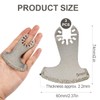 CENBEN 3 Pcs Oscillating Multitool Grout Removal Blades, Diamond Multi