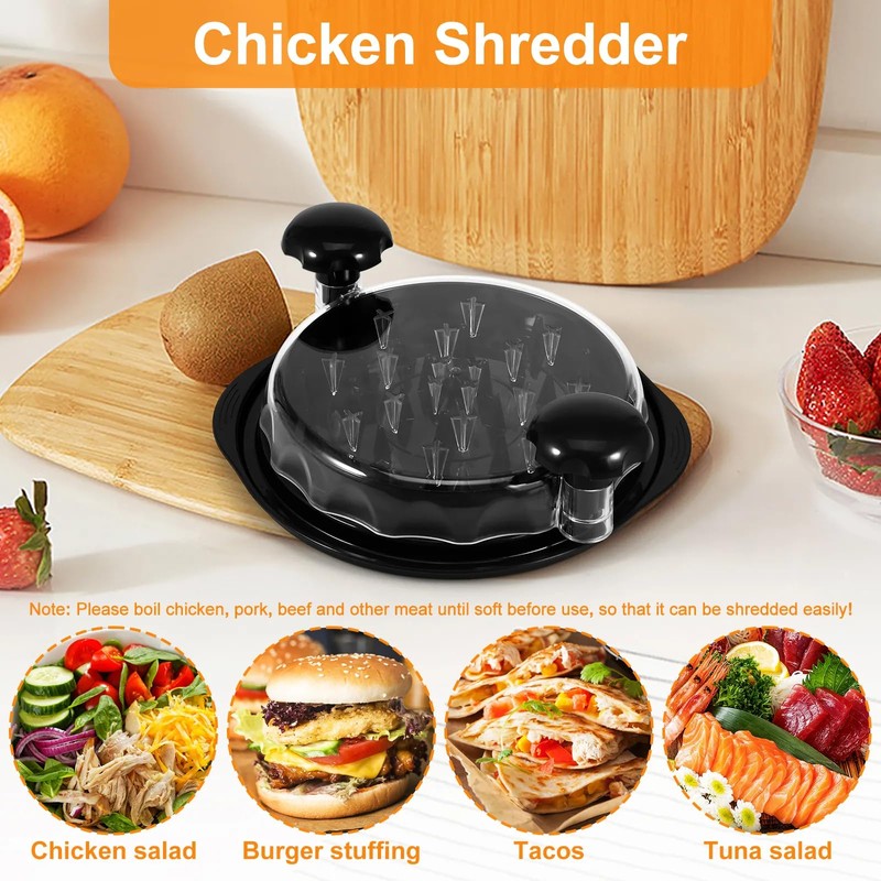 Twist Chicken Shredder Tool Chicken Breast Shredder with Special Separation