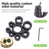 CeroDimo 7-Piece Drill Bit Stop Collar Set, Precision Depth Stop