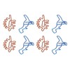 100Pcs Paper Clips Unique Dinosaur Shape Lightweight Portable Electroplating Process