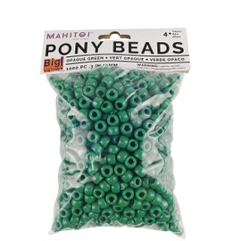 1000 Green Beads – 9mm x 6mm Craft Beads for Jewelry Making, Bracelets, Necklaces, and DIY Projects