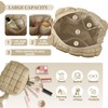 UIXIZQ Puffer Quilted Makeup Bag Cosmetic Bags,Puffy Travel Toiletry Pouch