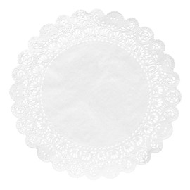 Hygloss Products Round Paper Doilies - Decorative, White Lace Doilies - Disposable - Food Grade Safe - 10 Inches - 100 Pack