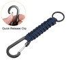 [PATIKIL] Paracord Keychain 2 Pcs Braided Lanyard Key Clip D