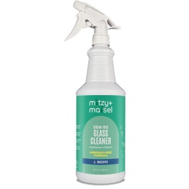 Mitzy+Maisel Ammonia Free Glass Cleaner - 32 fl oz Spray Bottle - Non-Toxic Streak-Free Interior Cleaning Spray for Windows, Stovetops, Stainless Steel & More